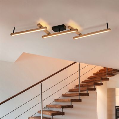 Hnedá stropná lampa moderná, Kelley, 36 W, LED nastaviteľný od teplej po studenú bielu, s diaľkovým ovládačom