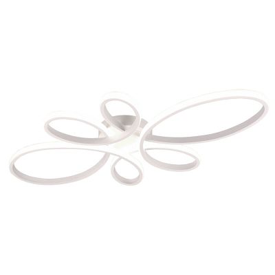 Biele stropné svietidlo dizajnové, Vikash, 32 W, LED 4000 K, s 3-stupňovým stmievačom