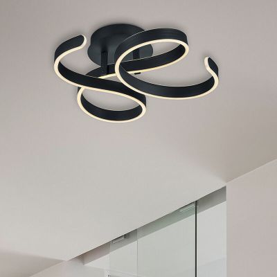 Antracitá stropná lampa moderná, Davu, 40 W, LED 3000 K