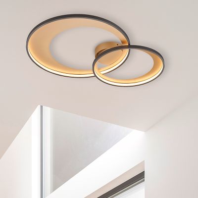 Čierna stropná lampa moderná, Kendi, 36 W, LED 3000 K