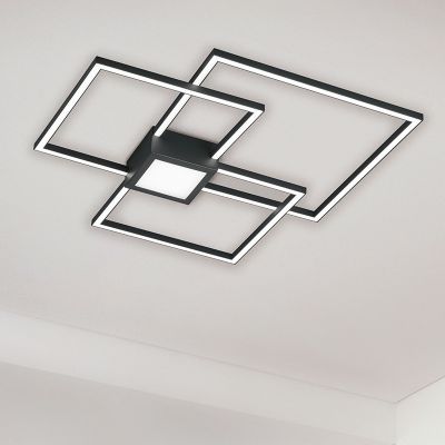 Antracitá stropná lampa moderná, Kimoni, 38 W, LED 3000 K