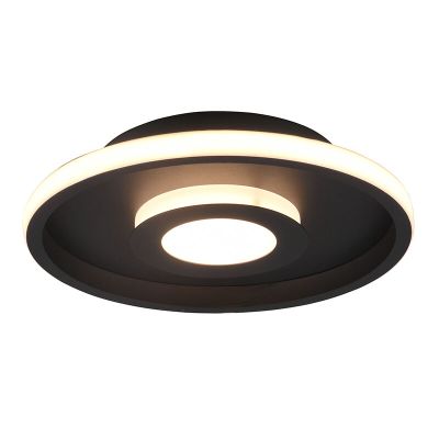 Čierne stropné svietidlo do kúpeľne moderné, Kayla, 28 W, LED 3000 K, IP44