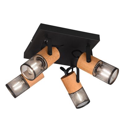 Čierne stropné bodové svetlo vintage, Jessica