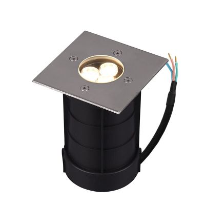 Niklové nájazdové svietidlo moderné, Jabari, 3 W, LED 3000 K, IP65