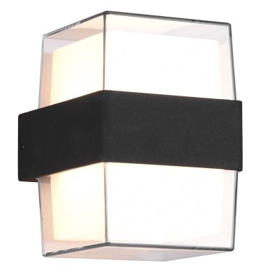 Antracité vonkajšie svietidlo moderné, Yeliz, 10 W, LED 3000 K, IP54