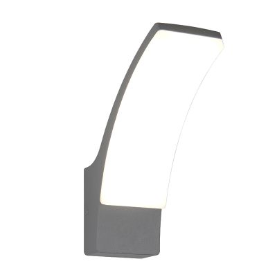 Antracité vonkajšie svietidlo moderné, Popke, 12,5 W, LED 4000 K, IP44