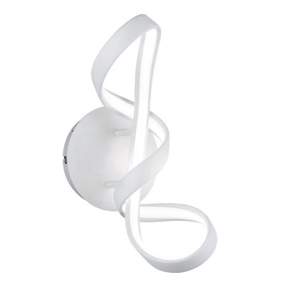 Biele nástenné svietidlo dizajnové, Renso, 18 W, LED 4000 K, s 3-stupňovým stmievačom