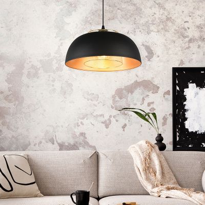 Čierne visiace svietidlo industriálne, Sylvano