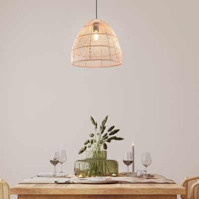 Ratanové visiace svietidlo hnedé, Symon