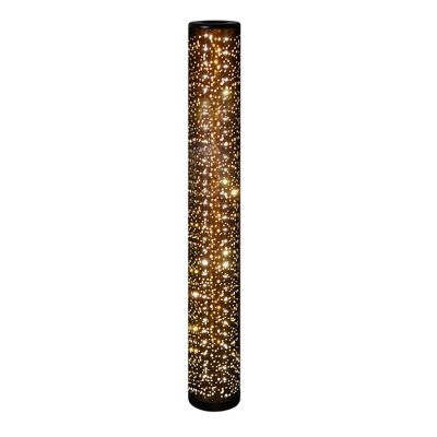 Čierna stojaca lampa moderná, Ewan, 6 W, LED 3000 K, s vypínačom
