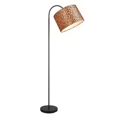 Hnedá stojaca lampa moderná, Viton, s vypínačom
