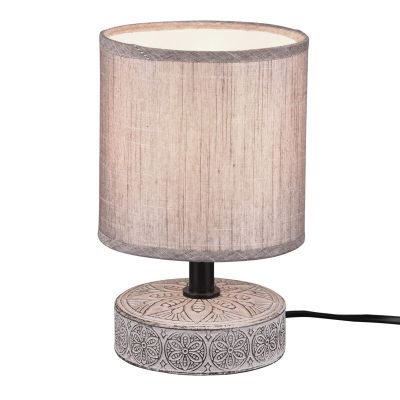 Keramická stolová lampa hnedá, Lola, s vypínačom