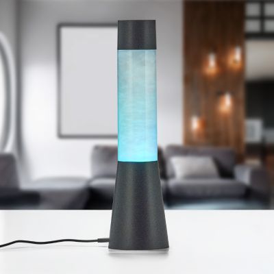 Čierna stolná lampa do detskej izby moderná, Remigius, s vypínačom