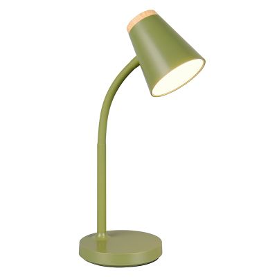 Zelená stolová lampa moderná, Rahul, 4,5 W, LED 3000 K, s vypínačom