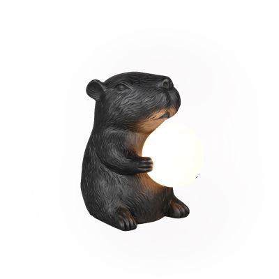 Čierna stolová lampa moderná, Reduan, s vypínačom