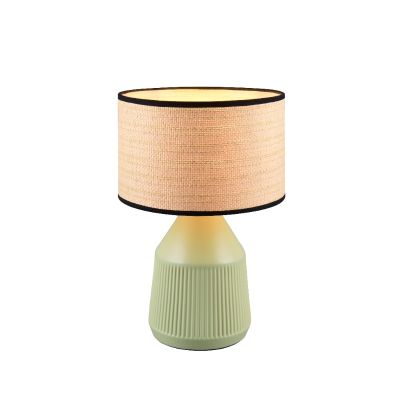 Keramická stolová lampa zelená, Shivam