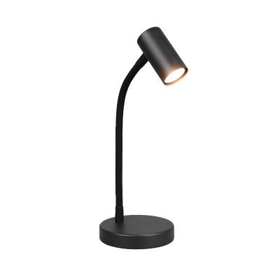 Čierna stolová lampa moderná, Suradj, s vypínačom