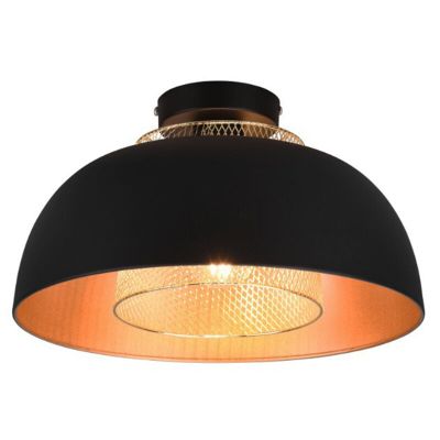 Čierne stropné svietidlo industriálne, Sylvano