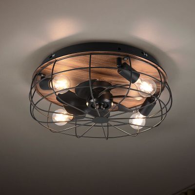 Moderný stropný ventilátor Roberto s čiernym diaľkovým ovládaním