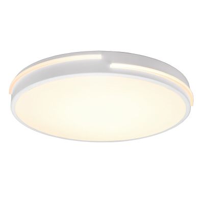 Biela stropná lampa moderná, Fadi, 24 W, LED nastaviteľný od teplej po studenú bielu, s diaľkovým ovládačom