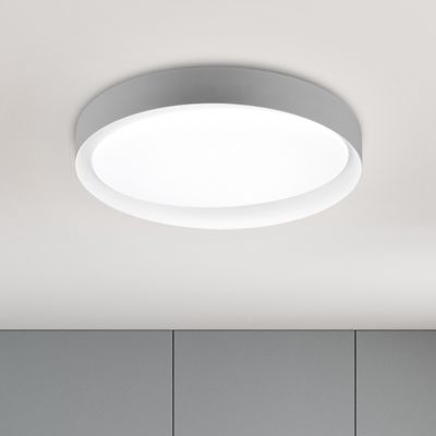Sivá stropná lampa moderná, Joas, 24 W, LED nastaviteľný od teplej po studenú bielu, s diaľkovým ovládačom