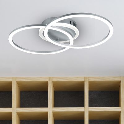 Taupeová stropná lampa moderná, Semira, 25 W, LED 3000 K