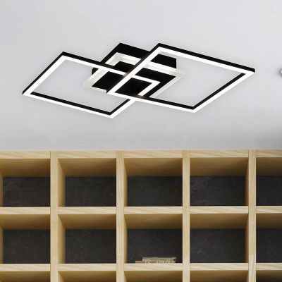 Čierna stropná lampa moderná, Semira, 25 W, LED 3000 K