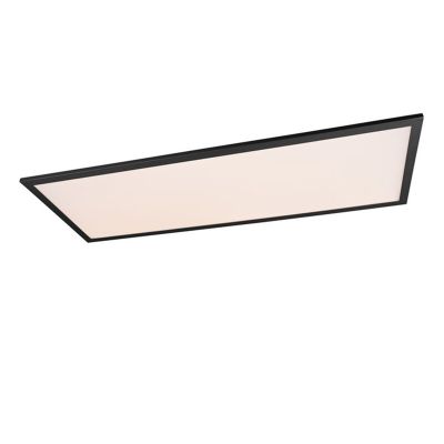 Čierna stropná lampa moderná, Marlise, 33,5 W, LED nastaviteľný od teplej po studenú bielu, s diaľkovým ovládačom