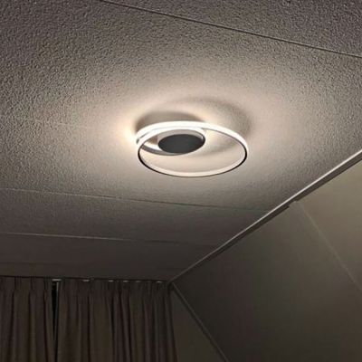 Biela stropná lampa moderná, Sassandra, 22 W, LED 3000 K, s 3-stupňovým stmievačom