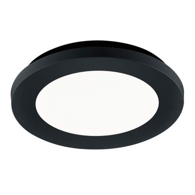 Čierne stropné svietidlo do kúpeľne moderné, Gistrup, 10 W, LED 3000 K, IP44