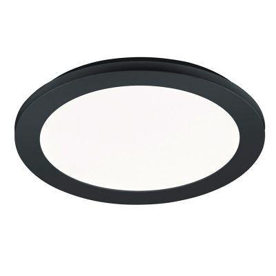 Čierne stropné svietidlo do kúpeľne moderné, Gistrup, 15 W, LED 3000 K, IP44