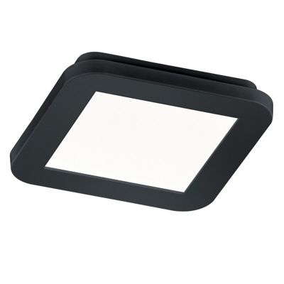 Čierne stropné svietidlo do kúpeľne moderné, Gistrup, 10 W, LED 3000 K, IP44