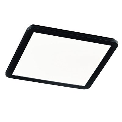 Čierne stropné svietidlo do kúpeľne moderné, Gistrup, 24 W, LED 3000 K, IP44