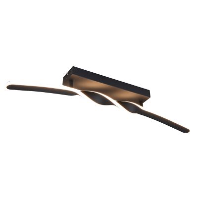 Čierne stropné svietidlo dizajnové, Quirinus, 18 W, LED 4000 K