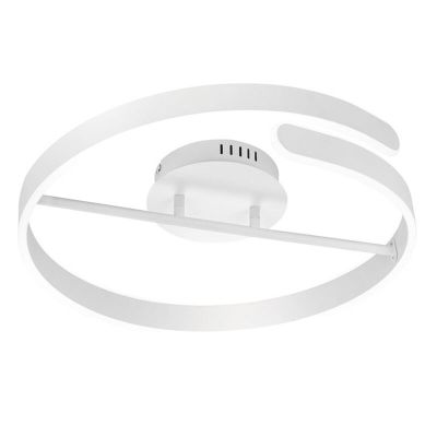Biela stropná lampa dizajnová, Resy, 37 W, LED 4000 K, s 3-stupňovým stmievačom