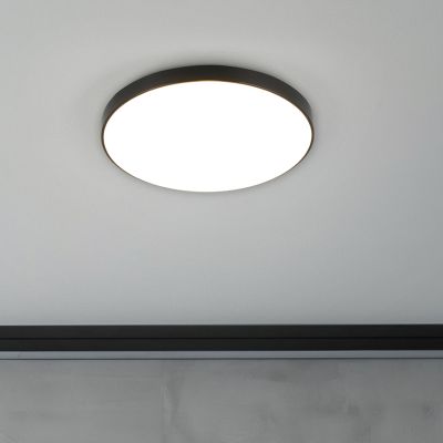 Čierna stropná lampa plastová, Sharde, 18 W, LED 4000 K, IP44