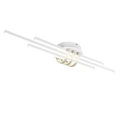 Biela stropná lampa moderná, Saloua, 20 W, LED 4000 K, s 3-stupňovým stmievačom