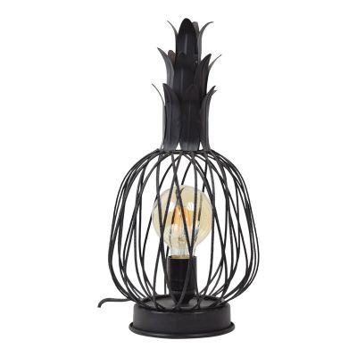 Industriálna stolová lampa čierna, Keri