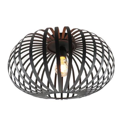 Industriálna stropná lampa čierna, Lieve