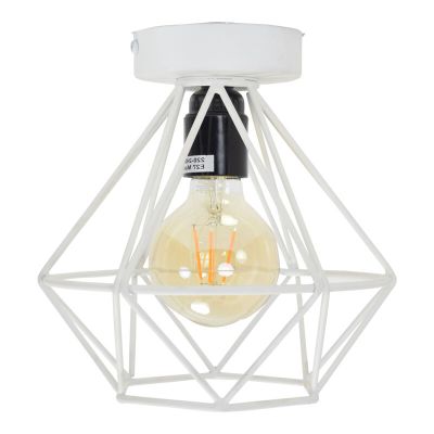 Industriálne stropné svietidlo biele, Merlon