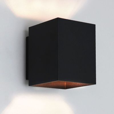 Moderné up down nástenné svietidlo čierne, Dalila