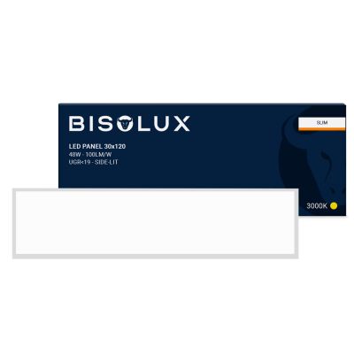 LED panel Bisolux 120x30 cm - 38W - 3000K - UGR<19 - Bočné podsvietenie