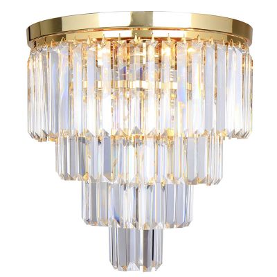 Dizajnové stropné svietidlo zlaté, Kajol