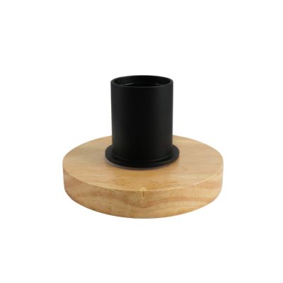 Drevená stolová lampa bez tienidla, Rika